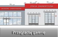 Projekt podziemnego magazynu, myjni samochodów ciężarowych TIR i ich serwisu oraz sklepu w Zaścianka